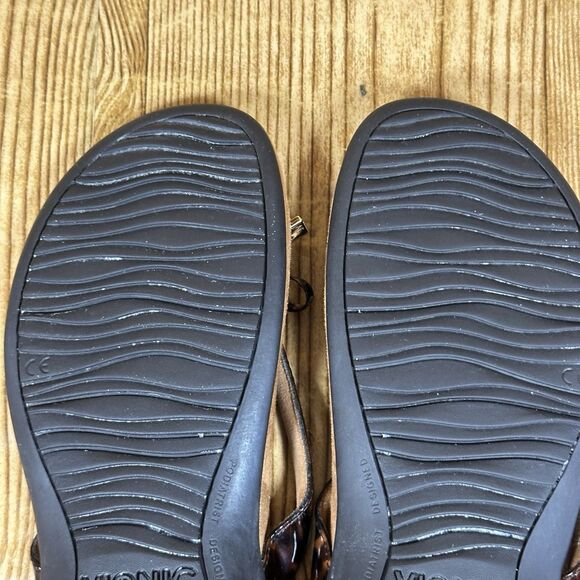 VIONIC Bella II Tortoise Shell Print Strap Comfort Flip Flop Sandals Women’s 9 - Picture 13 of 15